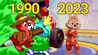 Эволюция игр Chip'n Dale (1990-2023)
