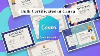 Create Bulk Certificates in Canva using Excel | Bulk Create App Full Tutorial (Step-by-Step Guide)