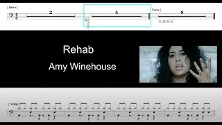 Amy Winehouse Rehab｜動態鼓譜完整版