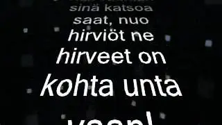 Nalle Puh - Kun Vaaran Kohdata Saat with Lyrics