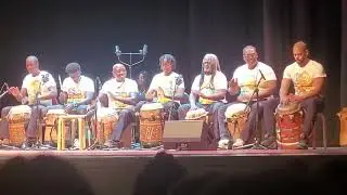 Apinti drummers lead by master drummer Jose Tojo (theater play 'Manenge')