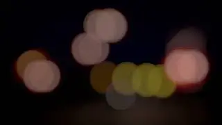 Railroad Crossroads Blurred Lights Background Loop 4K | Night Railway Bokeh Effect 🚂✨