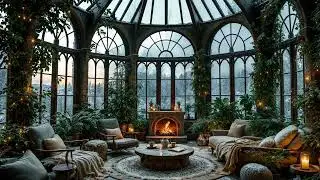 Silent Winter Garden in the Castle ❄🕯 Magical Ambience for Calm & Deep Rest