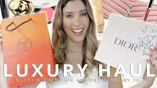 САМАЯ БОЛЬШАЯ ПОСТАВКА РОСКОШНОЙ КОСМЕТИКИ HERMES DIOR SEPHORA HINDASH GUCCI НОВЫЕ ВЫПУСКИ МАКИЯЖА PR-РАСПАКОВКА