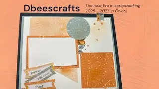 Watch me create Dbee&rsquo;s version of the August template using hues of orange and mint green In Colors