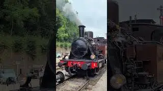 Steam train (Train &agrave; vapeur). Amtf train 1900. Traveling from Niederkorn to Petange. (Luxembourg)