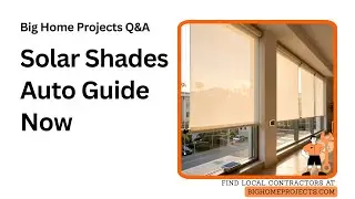 Solar Tubular Motor Roller Shade Automation Guide