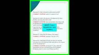 ABSITE Exam Questions and Answers video