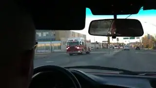 Saskatoon Fire Engine 10 Responding code 3