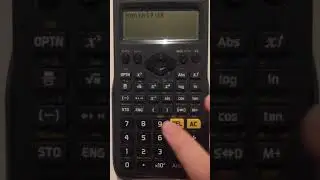 How to do argument error in calculator model fx-97SGX