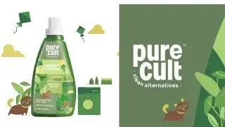 PureCult Liquid Laundry Detergent with Geranium & Lavender Essential Oil -Eco Friendly