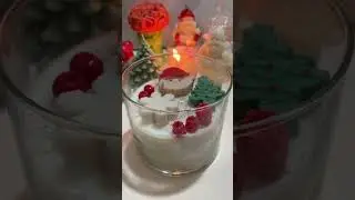 DIY Christmas Candles at Home 🕯️ | Easy & Beautiful Candle Making Tutorial#cristmasdecor 