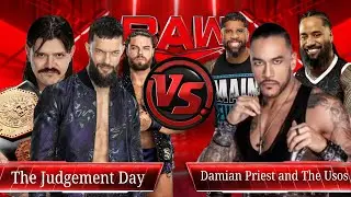 Damian Priest and The Usos vs The Judgement Day - Epic Battle - WWE 2k25 GamePlay