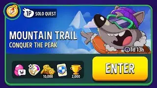 MOUNTAIN TRAIL FULL SOLO QUEST🔥 WIN x4 SOLO & CONQUER THE PEAK #matchmasters 