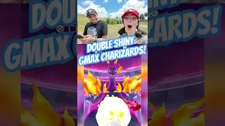 such a cool moment! double shiny Gigantamax Charizards!!! #pokemon #pokemongo