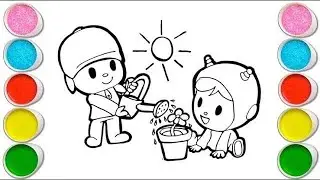 Pocoyo and pato Drawing, Painting & Coloring For Kids and Toddlers_ Child Art