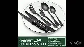 This Black Silverware Set Makes Every Meal Feel Like a Luxury Restaurant 🍽️