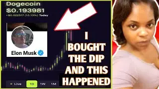 I Bought Dogecoin Dip And This Happened 🚀🚀| Elon Musk Dogecoin Profile Pic Changed Everything