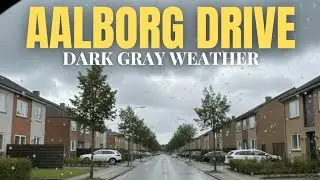 Denmark Travel &bull; Outside Aalborg Drive in Dark Clouds & Danish Gray Weather