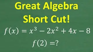 GREAT Algebra SHORT CUT: Synthetic Division