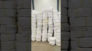 Polypropylene PP Danline Rope 200 Yard White & Blue Tracer Manufacturer From -THE GREAT POLYMERS