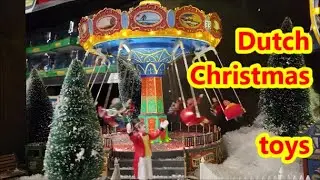 Christmas moving toys. Snowman. Dutch garden shop Collection. Truffle candy bar. Carousel.