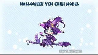 Halloween Chibi Witch YCH Model - TabiKat- Live2D model showcase