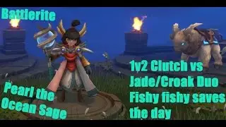 Battlerite - Pearl 1v2 Clutch vs Jade & Croak (Fishy Fishy saves the day)
