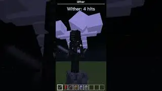 Sharpness 100 vs wither (Minecraft)
