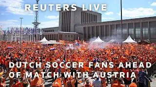LIVE: Dutch fans march to Euro 2024 match between the Netherlands and Austria