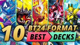 TOP 10 BEST DECKS!!! BT24 Format 2026! | Digimon Card Game & TCG
