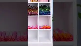 ASMR Crayola Marker Restocking! Let&rsquo;s Unpack! #shorts #crayola #asmr #asmrsounds
