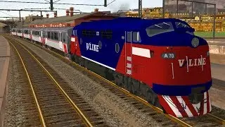 Openrails Melbourne (V/Line); Footscray - Bacchus Marsh Timelapse