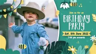 Latest Birthday invitation video Custom birthday invitation Birthday party Code B07 | 2026