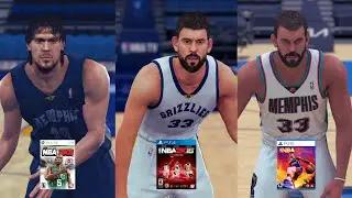 Marc Gasol in NBA 2K Sports Games! (NBA 2K9 - NBA 2K24) Gameplay, Ratings and Stats Evolution!