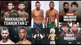 Agenda UFC Enero 2025