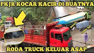 DRAMA HARI INI!! PKJR DI BUAT KALANG KABUT!!!JALAN LICIN AKIBAT HUJAN DERAS