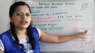 Problem 4 on frequency response analysis/ steady state output
