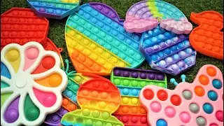 Satisfying Video! Rainbow All Pop it Toys Mixing | Fidget Trading