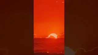 🌅 Mesmerizing Real Sunset Over the Ocean 🌊✨ #Shorts