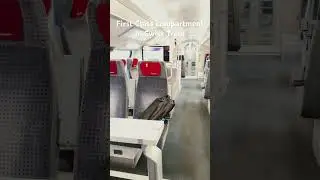 First class compartment in Swiss trains #switzerland #swisstrains