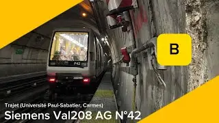 Tisséo - Siemens Val208 AG N°42 Trajet (Université Paul-Sabatier, Carmes)