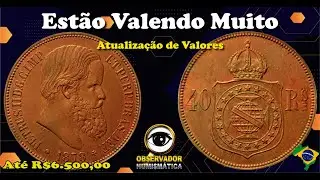 MOEDAS DE BRONZE 40 R&Eacute;IS QUE VALEM AT&Eacute; R$6 500 00