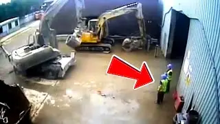 😱EXCAVATOR ACCIDENT