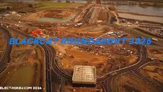 High Speed Construction Fly-Through - Blackcat Roundabout January 2026