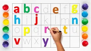 Learn ABCD Alphabet Song | Alphabet Writing Along Dotted Lines for Toddlers and Kids