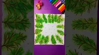 Magical Forest Canopy | Easy Nature Drawing | Step by Step Art Tutorial
