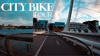 Cycling in Dublin - Docklands and Ballsbridge 𓊝 City Bike 4K