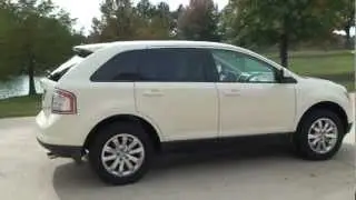 2007 FORD EDGE SUV SEL PLUS WHITE LOW MILES FOR SALE SEE WWW SUNSETMILAN COM