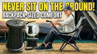Folding stool | Foldable Telescopic Stool Retractable Portable #fyp #foldingstool #camping #outdoors